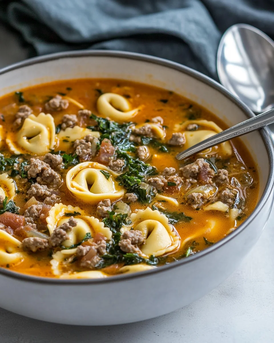 Creamy Homemade Tortellini Soup Recipe - additional image