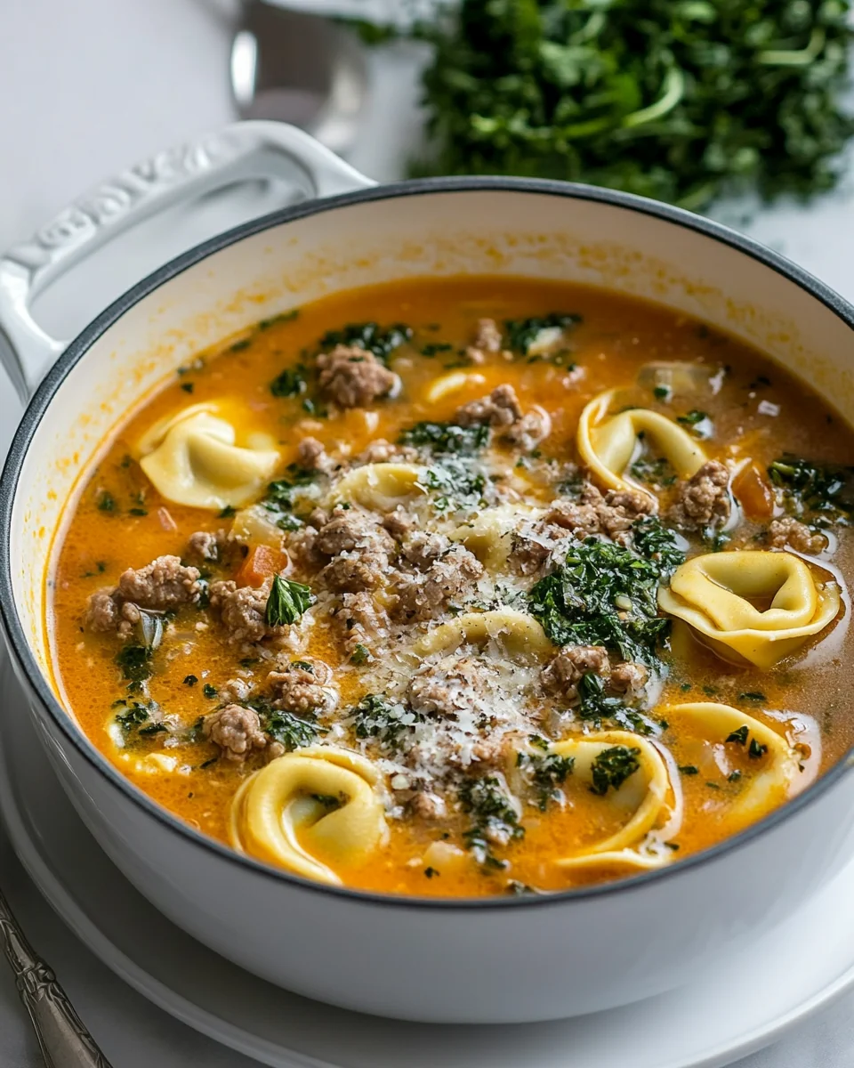 Creamy Homemade Tortellini Soup Recipe - additional image
