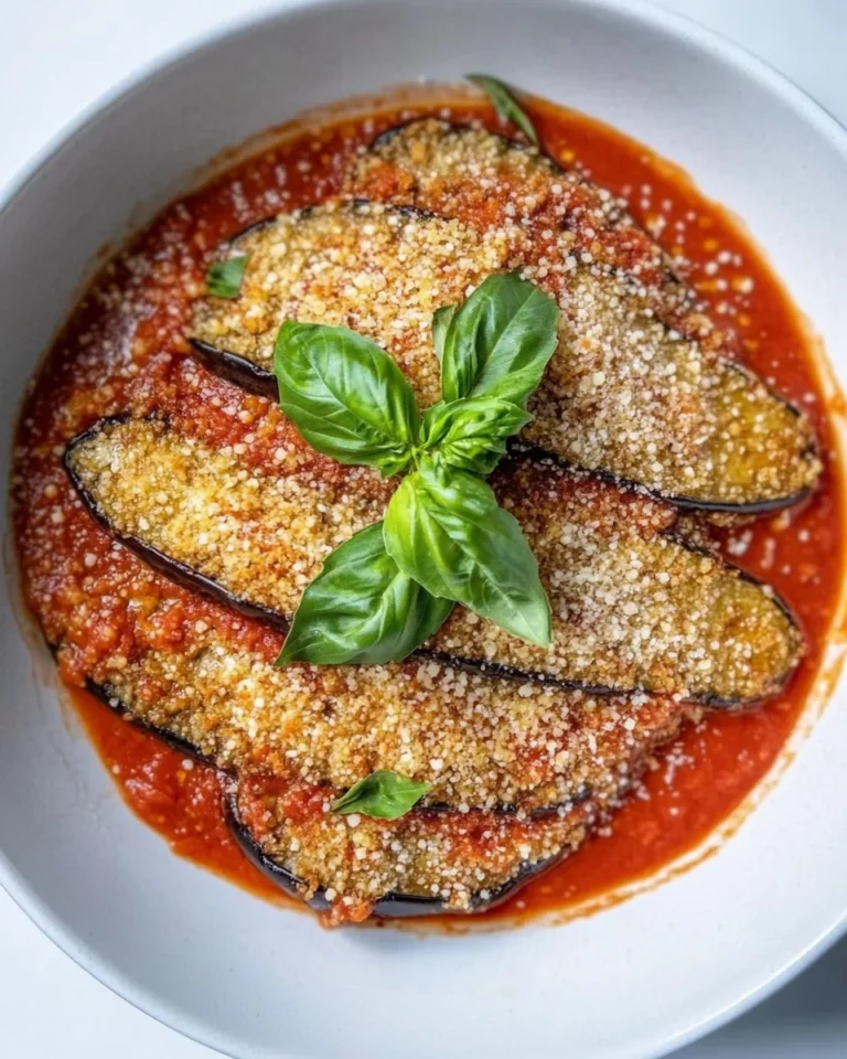 Crispy Homemade Aubergine Parmigiana