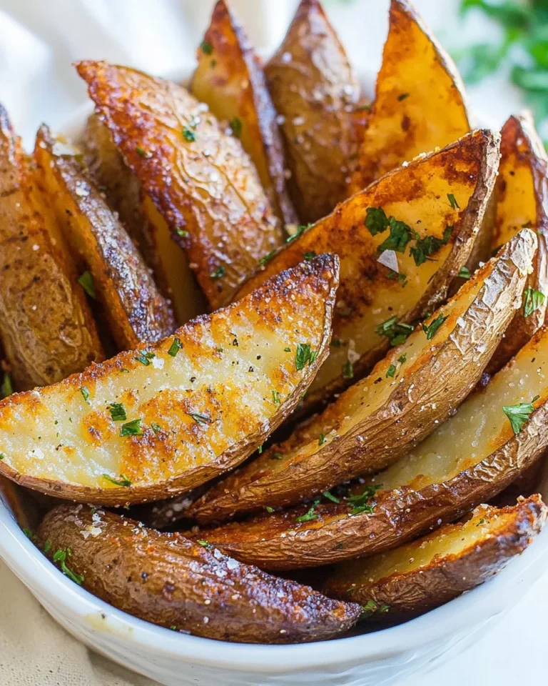 Crispy Homemade Baked Potato Wedges