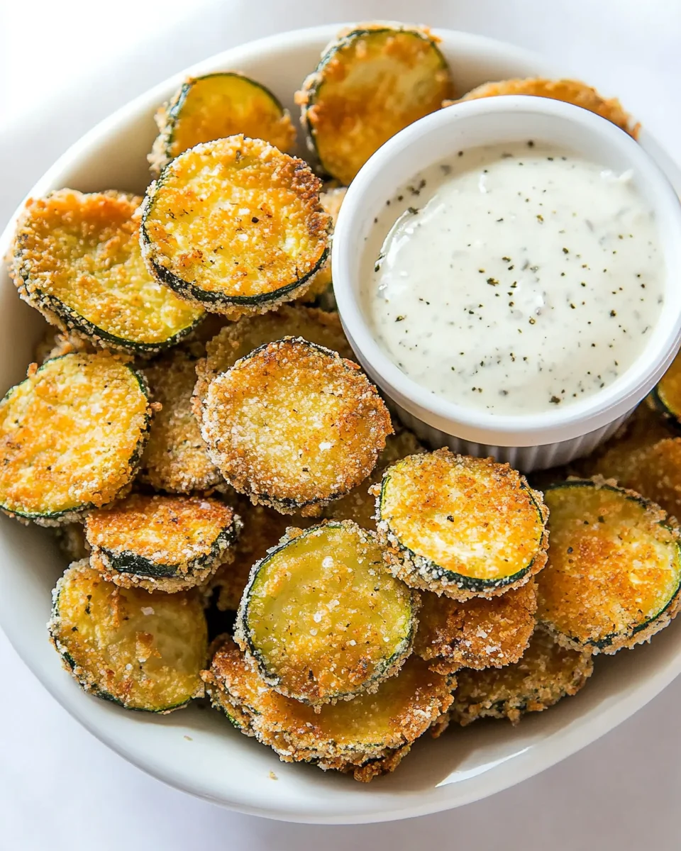 Crispy Fried Zucchini With A Delicious Dipping Sauce - additional image