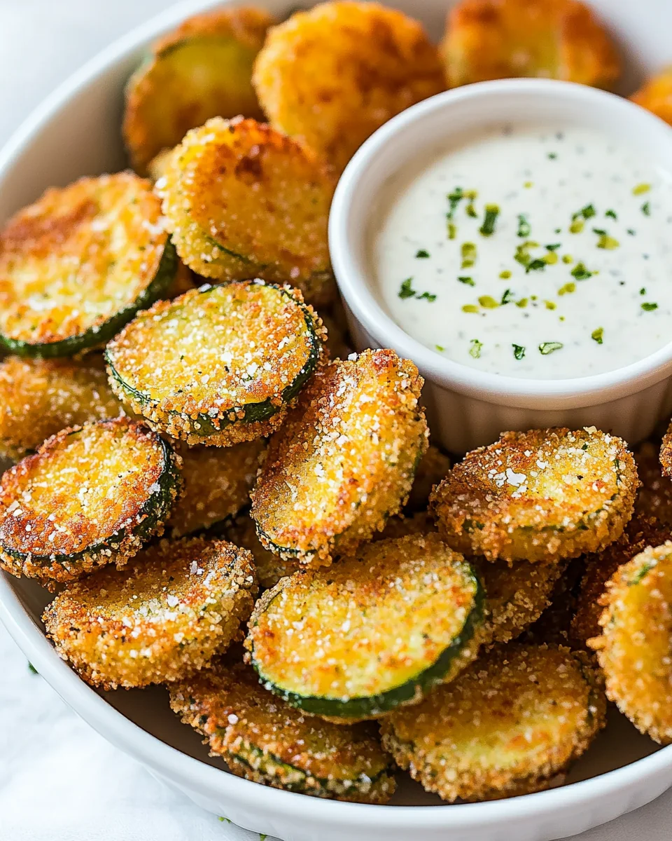 Crispy Fried Zucchini With A Delicious Dipping Sauce - additional image
