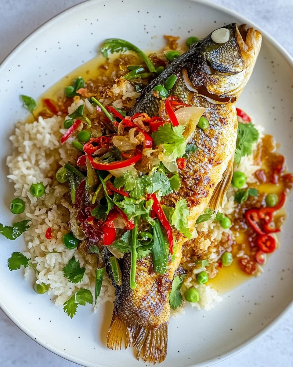 Crispy Sea Bass with Fresh Spring Onion and Ginger Oil - additional image