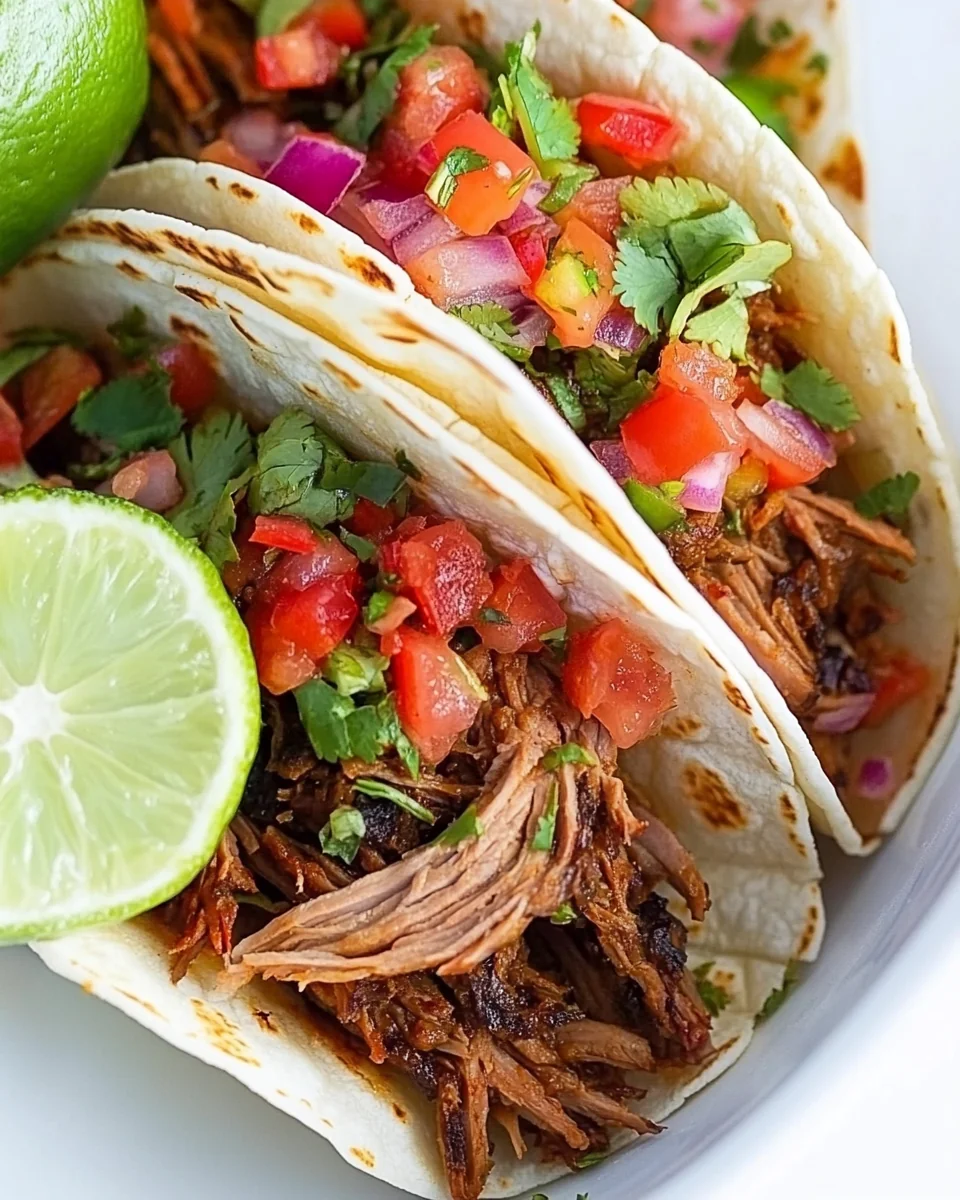 Simple Slow Cooker Lamb Barbacoa Tacos - additional image