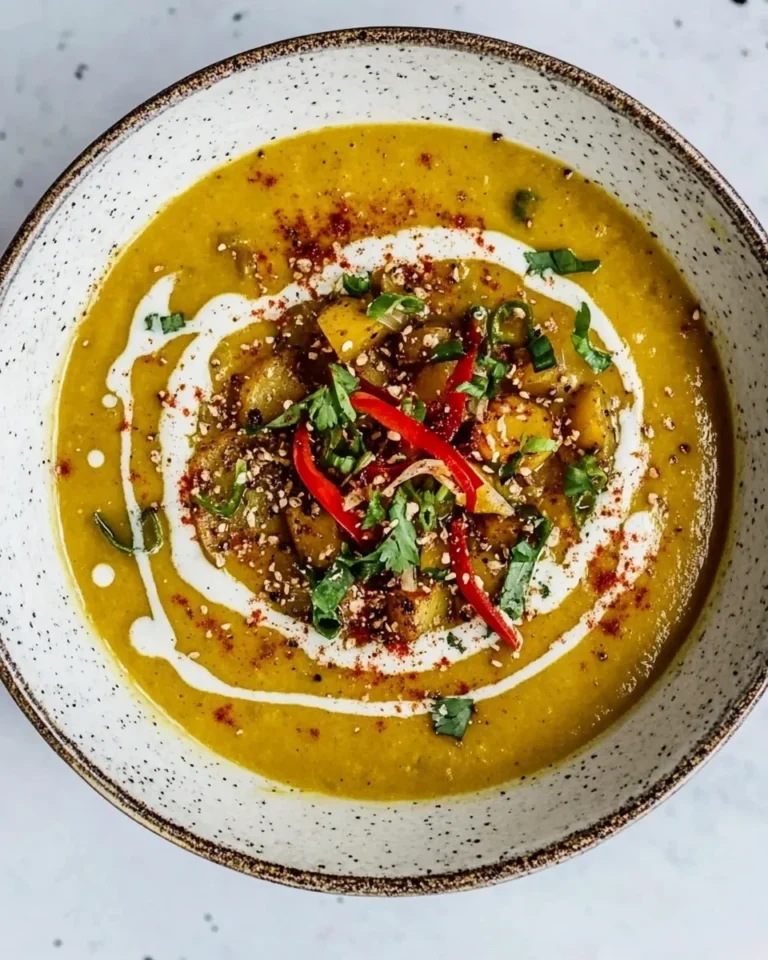 Simple Curried Leek and Potato Soup