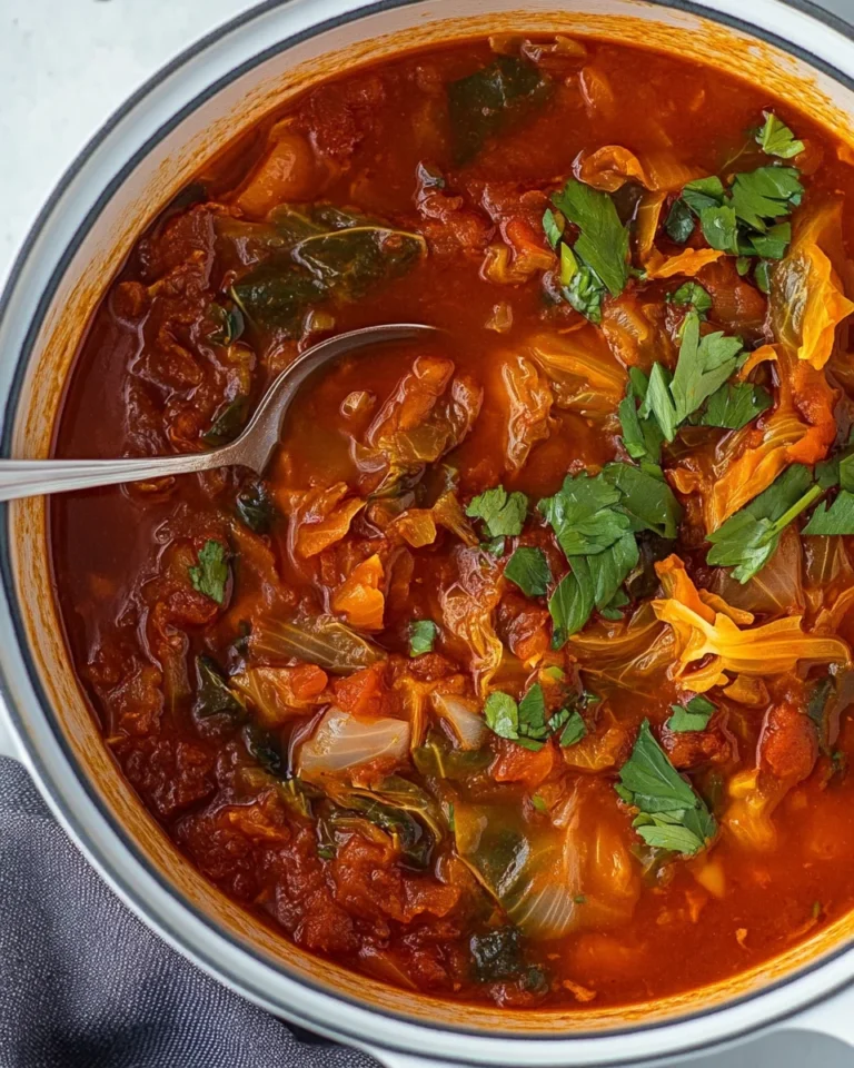 Simple Homemade Cabbage Soup Recipe