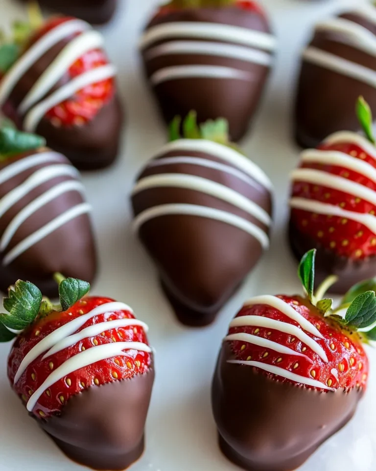 Simple Chocolate Covered Strawberries
