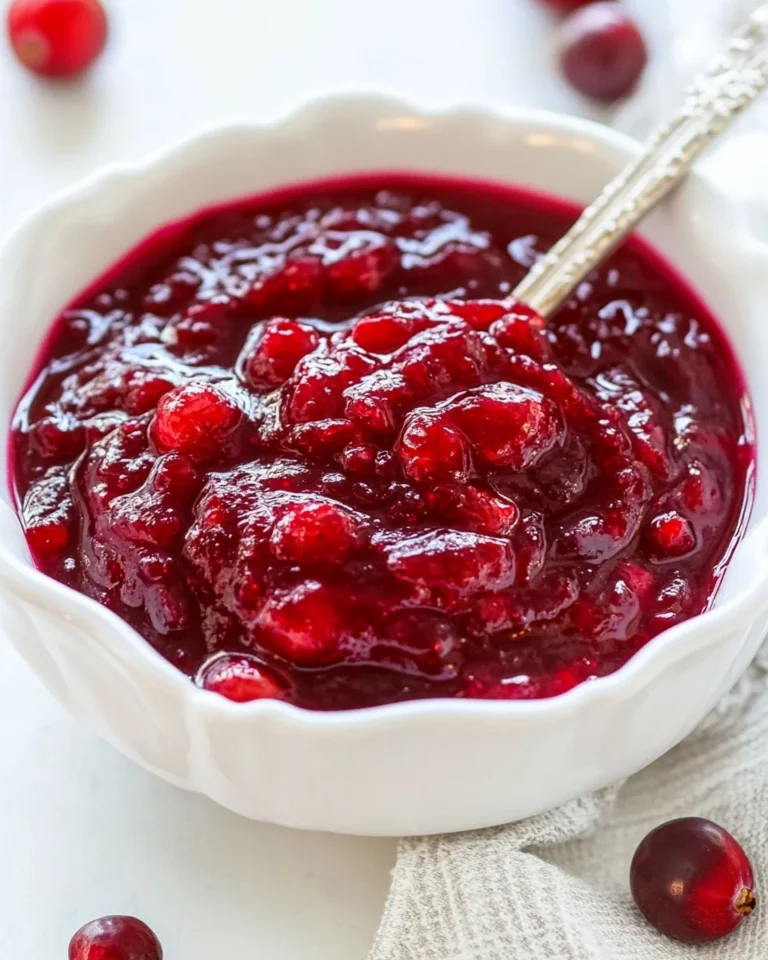 Simple Homemade Cranberry Sauce Recipe