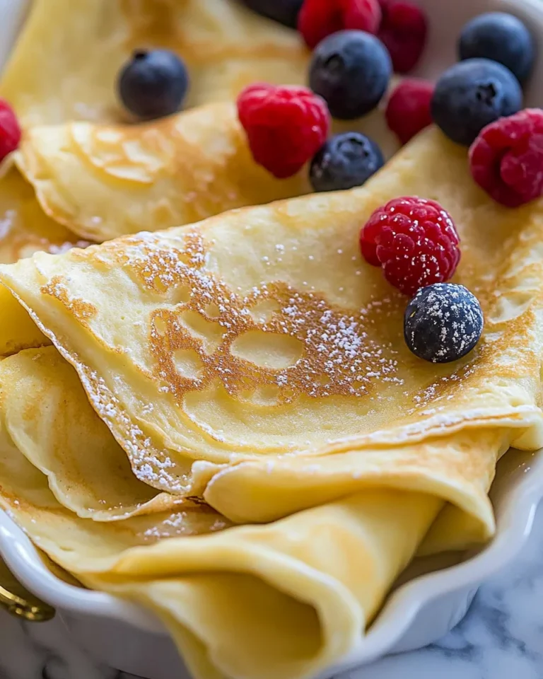 Simple Homemade Crepes Recipe