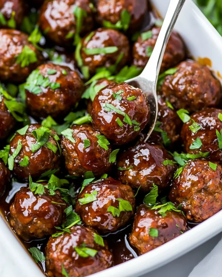 Simple Grape Jelly Meatballs Recipe