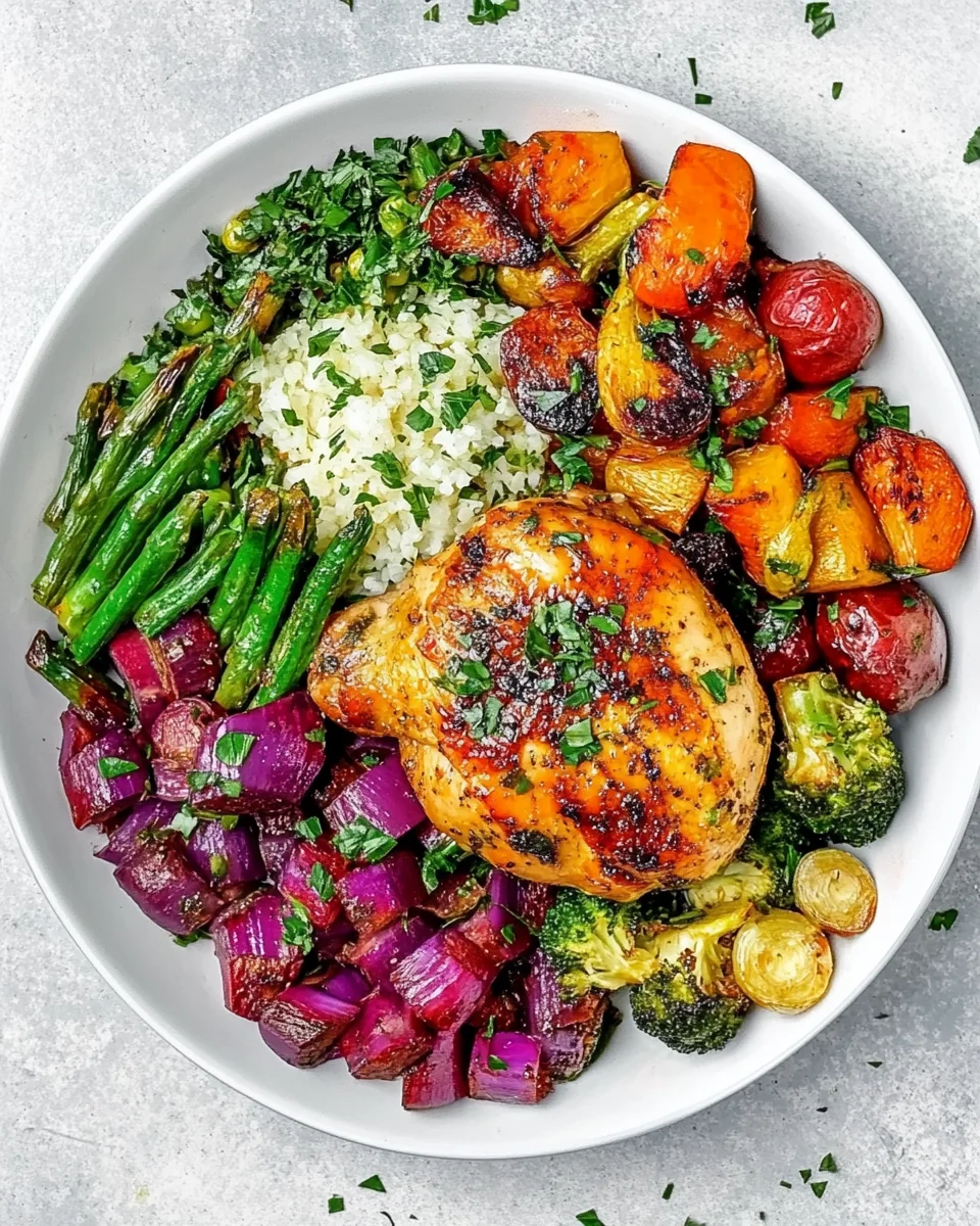 Simple Roasted Chicken and Fresh Veggies - additional image