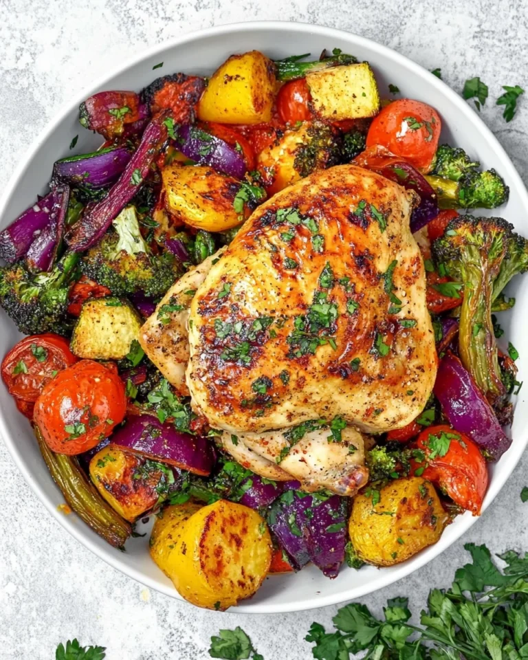Simple Roasted Chicken and Fresh Veggies