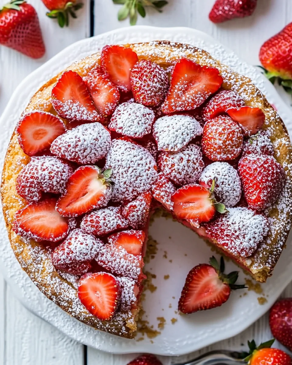 Simple Homemade Strawberry Cake Recipe - additional image