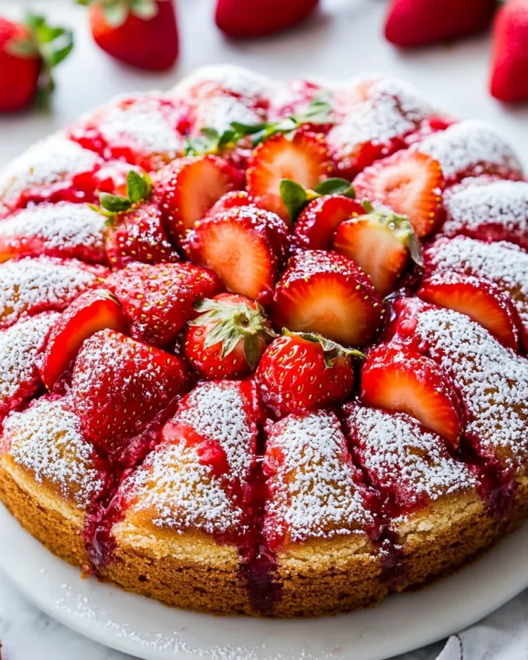 Simple Homemade Strawberry Cake Recipe