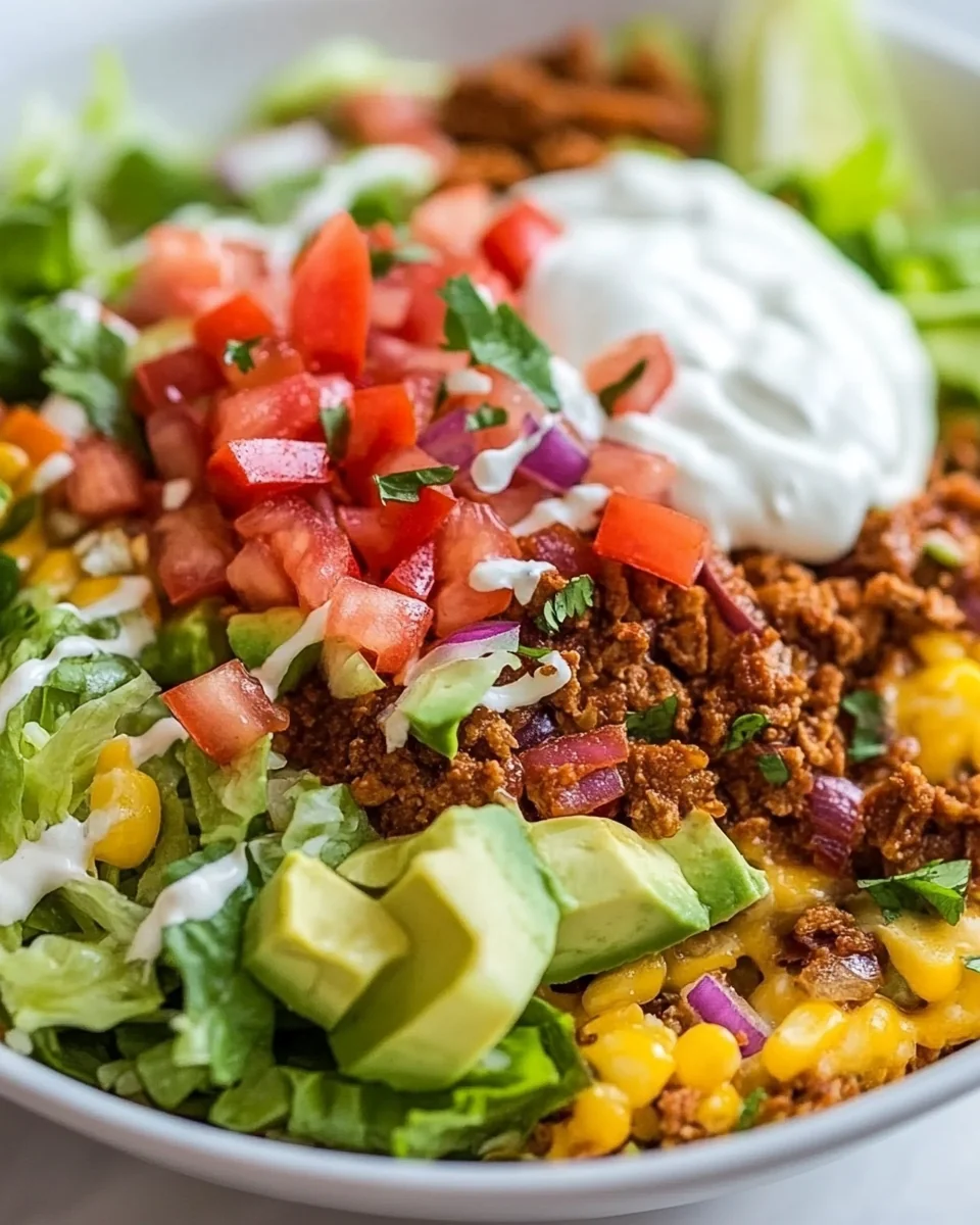 Simple Fresh Taco Salad - additional image