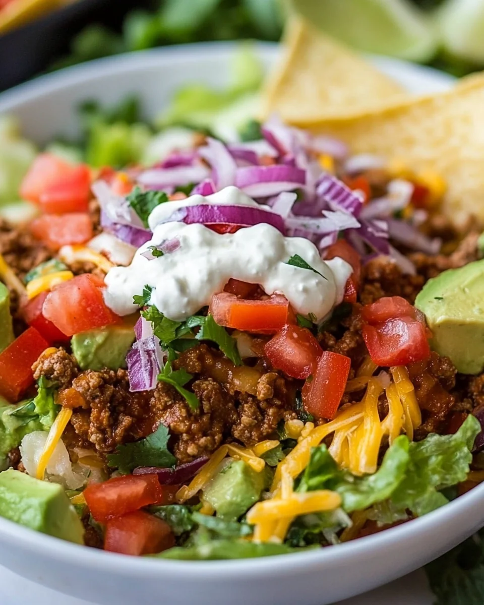 Simple Fresh Taco Salad - additional image
