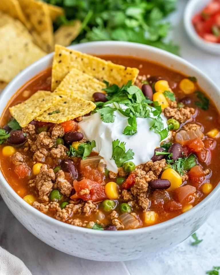 Simple and Delicious Taco Soup Recipe