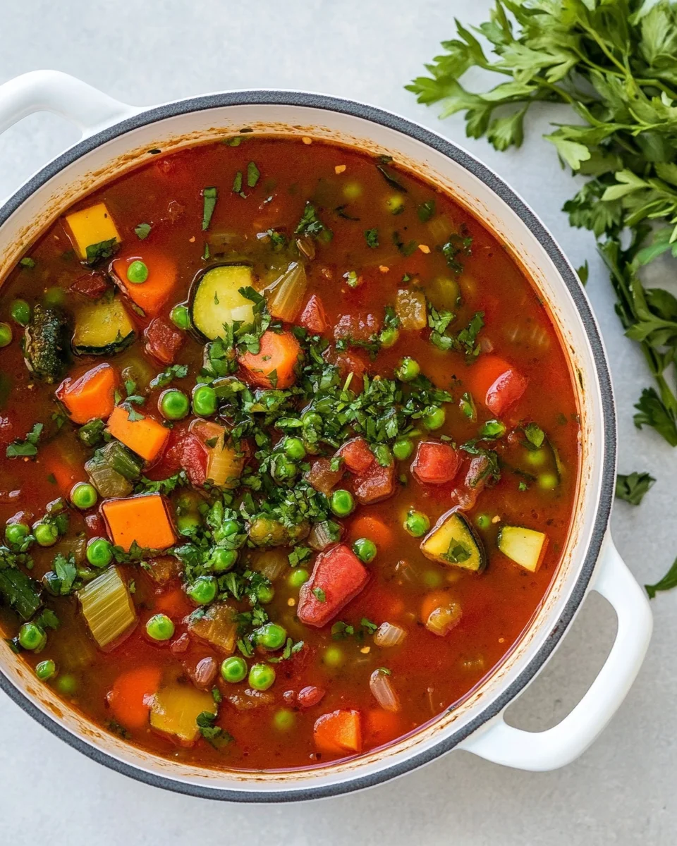Simple Homemade Vegetable Soup Recipe - additional image