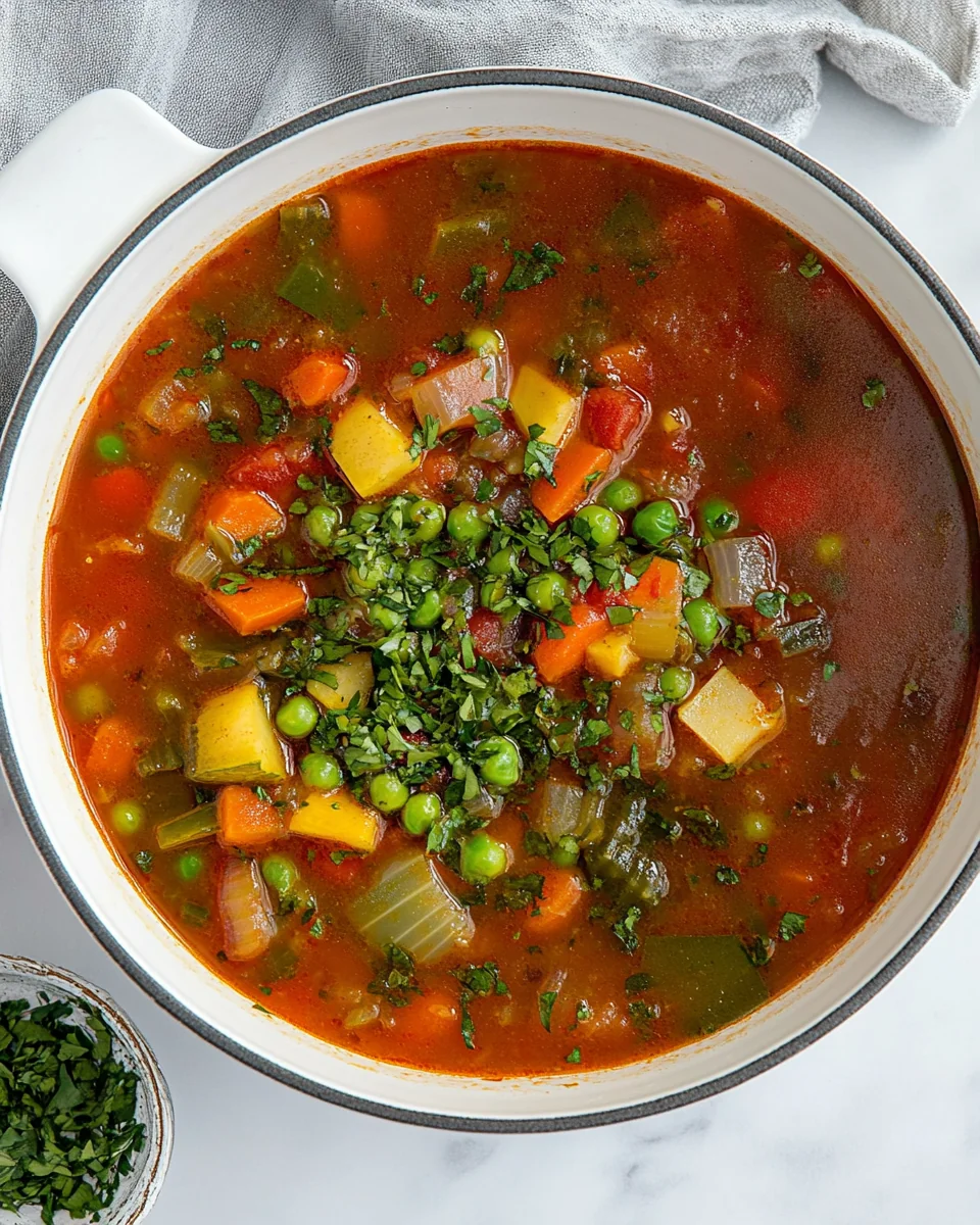 Simple Homemade Vegetable Soup Recipe - additional image