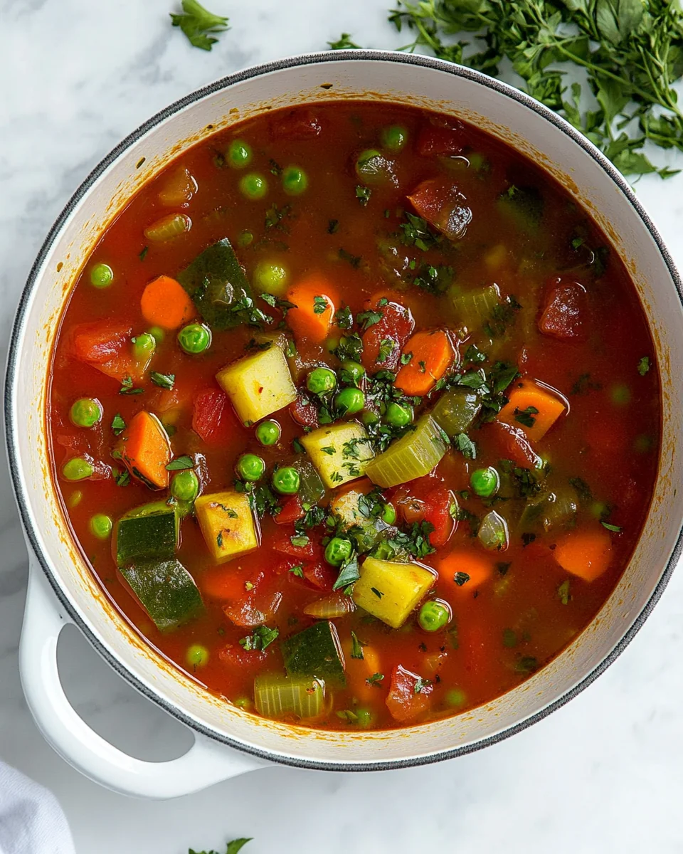 Simple Homemade Vegetable Soup Recipe - additional image