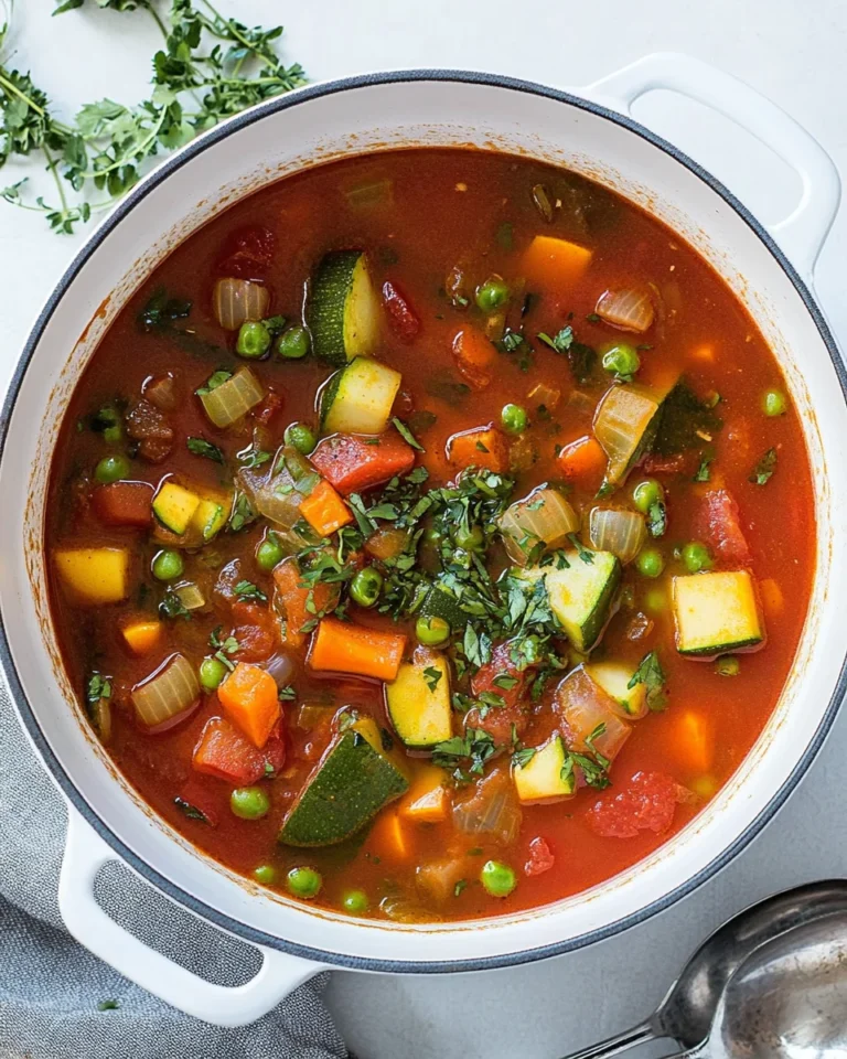Simple Homemade Vegetable Soup Recipe