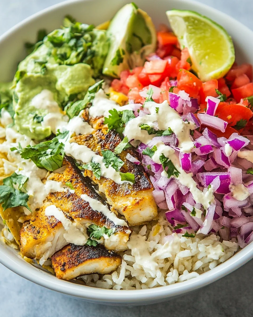 Fresh and Flavorful Fish Taco Bowl Recipe - additional image