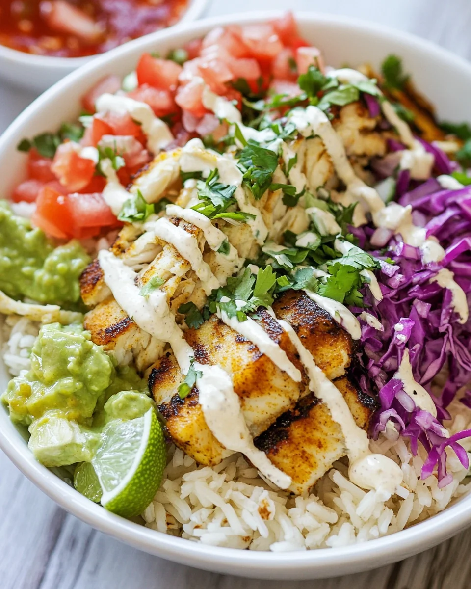 Fresh and Flavorful Fish Taco Bowl Recipe - additional image