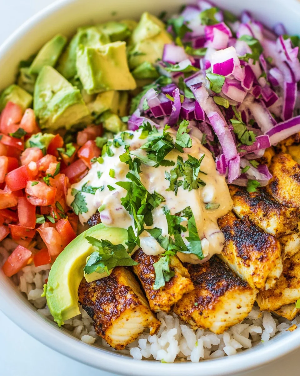 Fresh and Flavorful Fish Taco Bowl Recipe - additional image