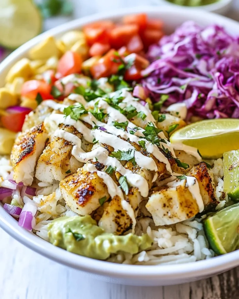 Fresh and Flavorful Fish Taco Bowl Recipe