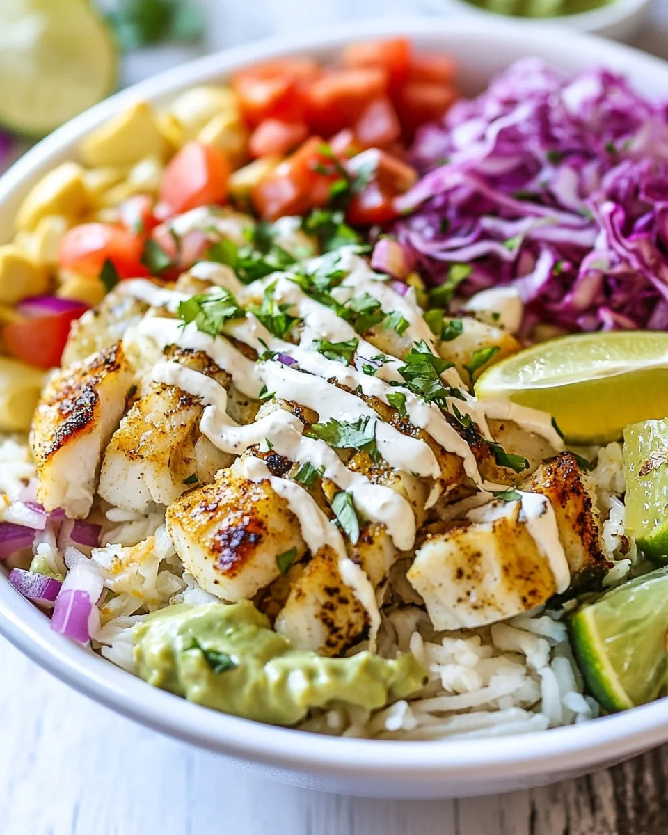 Fresh and Flavorful Fish Taco Bowl Recipe
