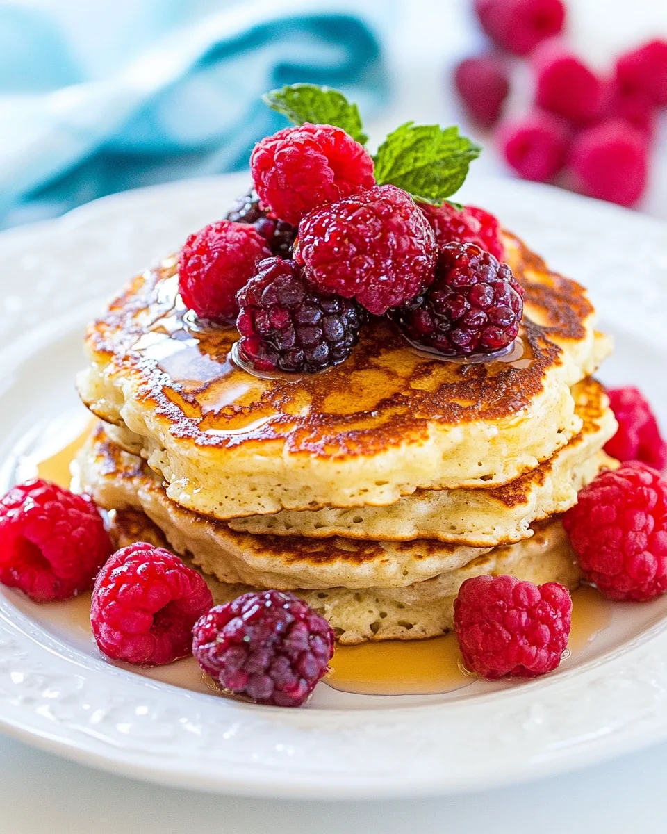 Fluffy Cottage Cheese Pancakes Recipe Made From Scratch - additional image