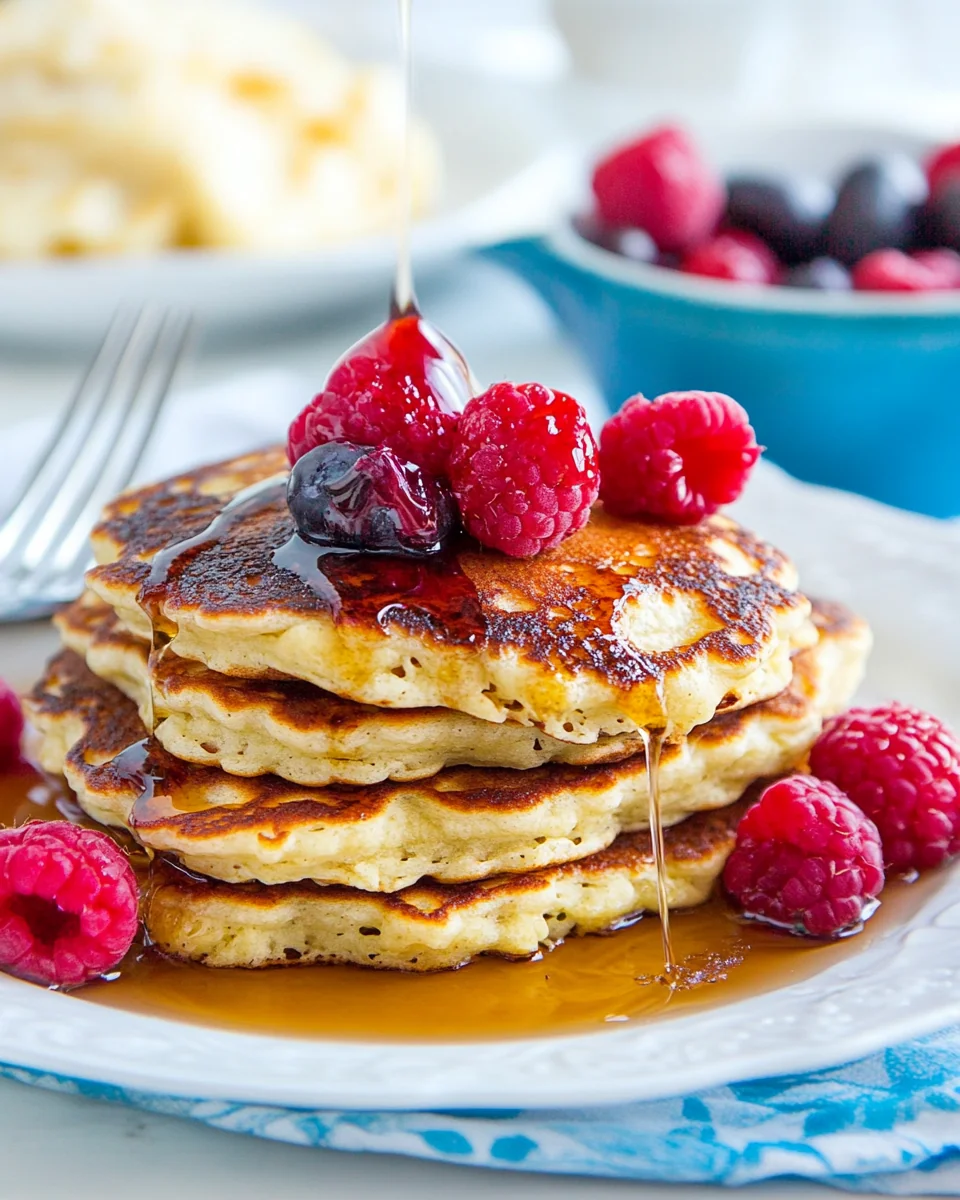 Fluffy Cottage Cheese Pancakes Recipe Made From Scratch - additional image