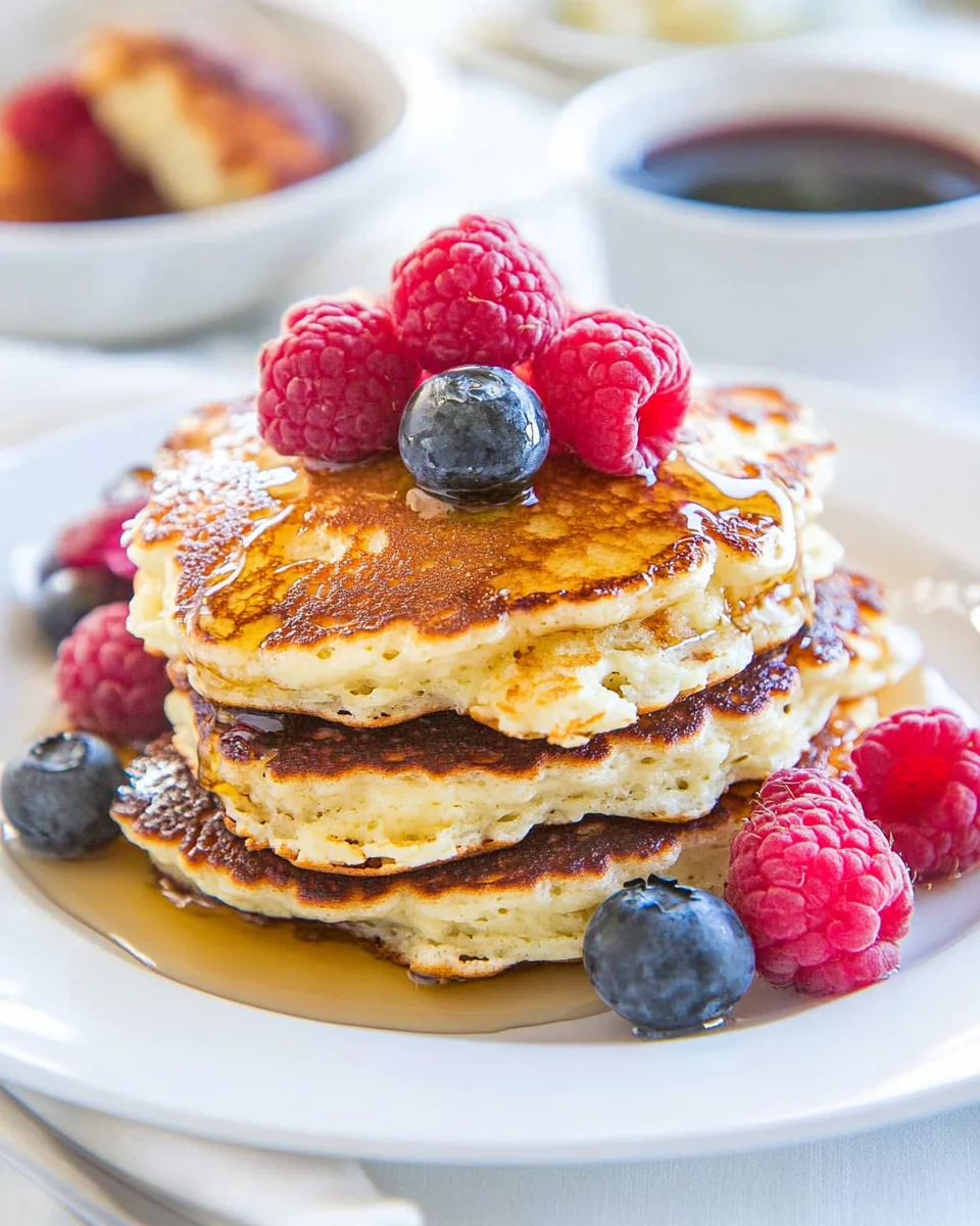 Fluffy Cottage Cheese Pancakes Recipe Made From Scratch - additional image