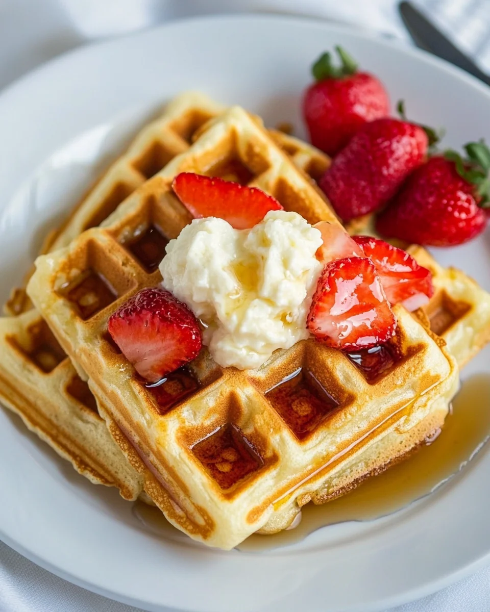 Fluffy Homemade Waffle Recipe - additional image