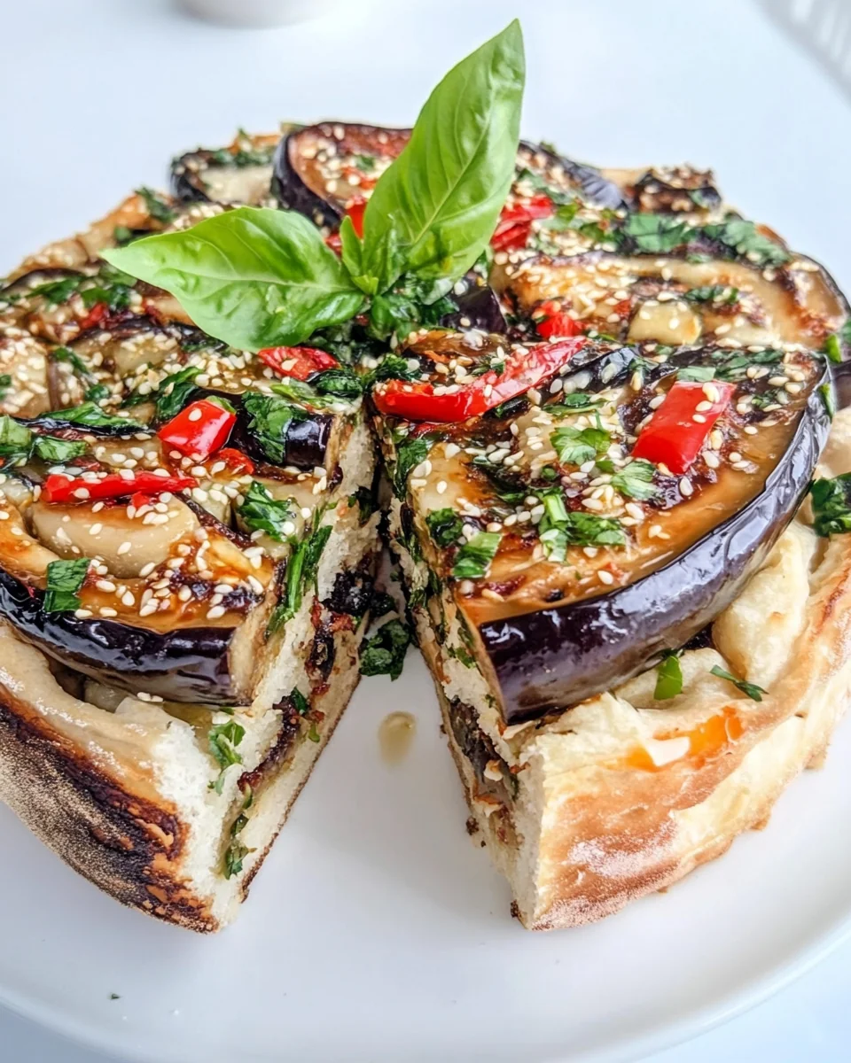 Simple Gochujang Aubergine Focaccia - additional image