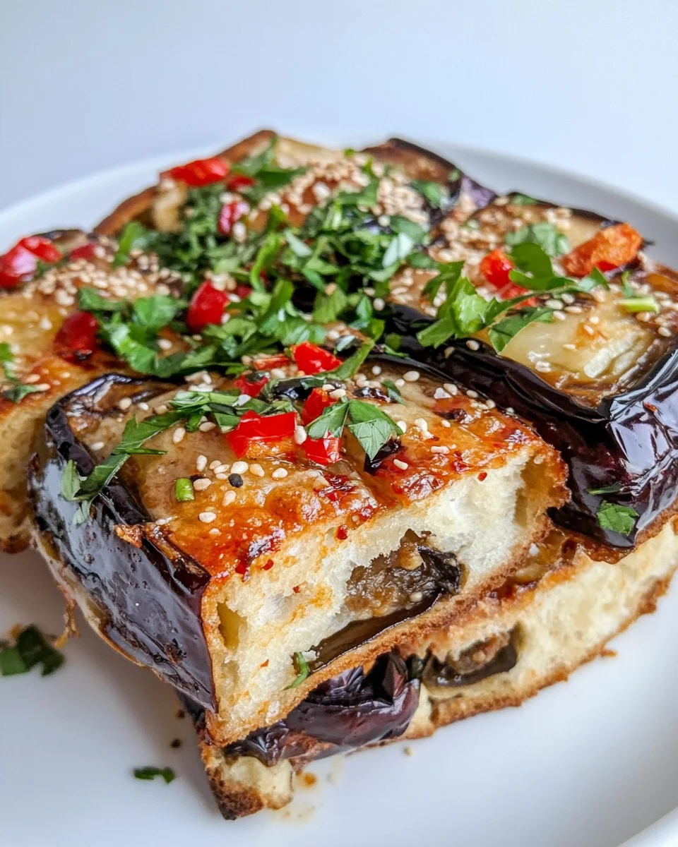 Simple Gochujang Aubergine Focaccia - additional image