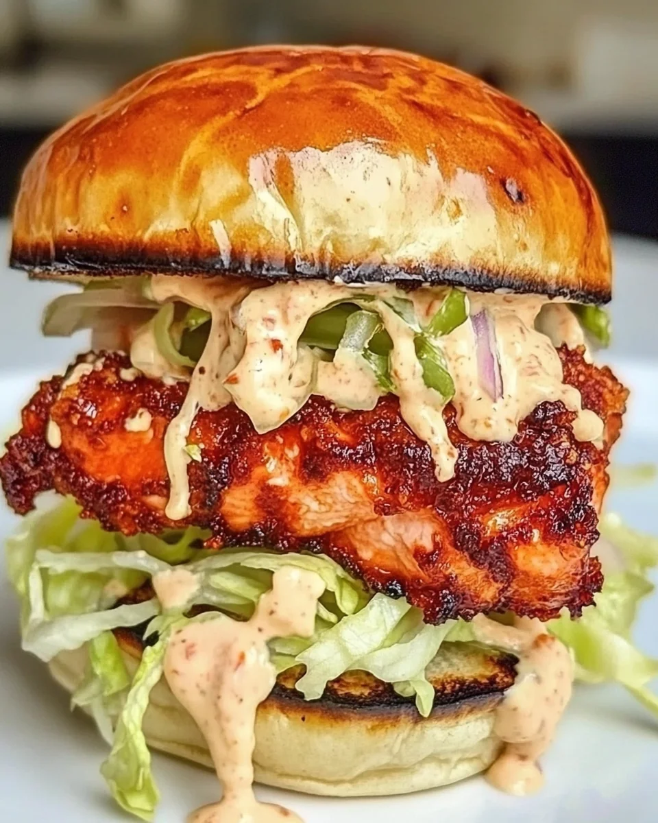 Savory Gochujang Salmon Burger Recipe - additional image