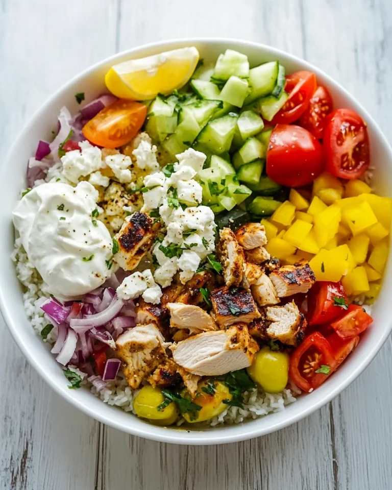 Simple Greek Chicken Bowls Recipe