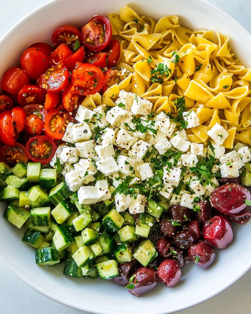Fresh Greek Pasta Salad Recipe - additional image