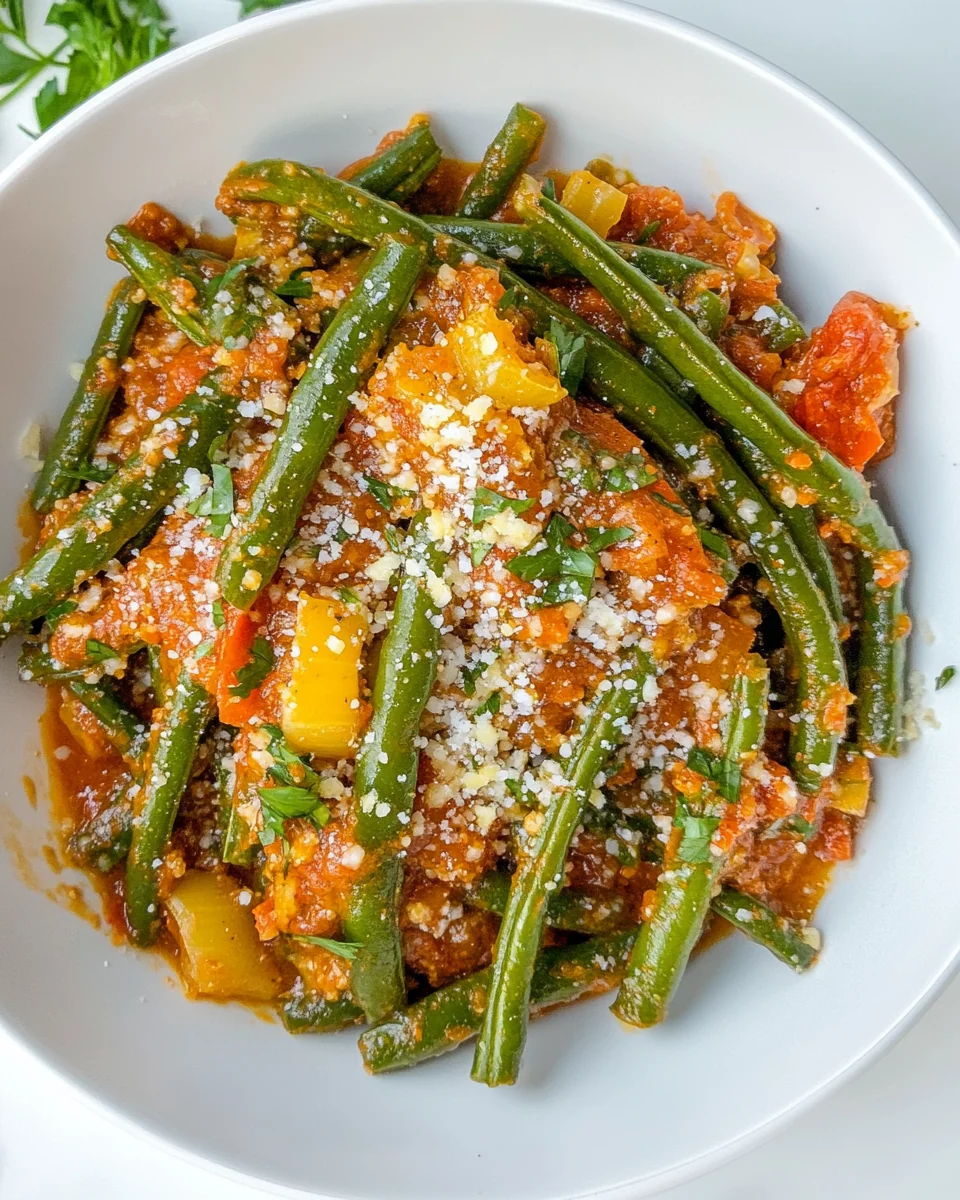 Savory Green Beans With Fresh Tomato Sauce - additional image