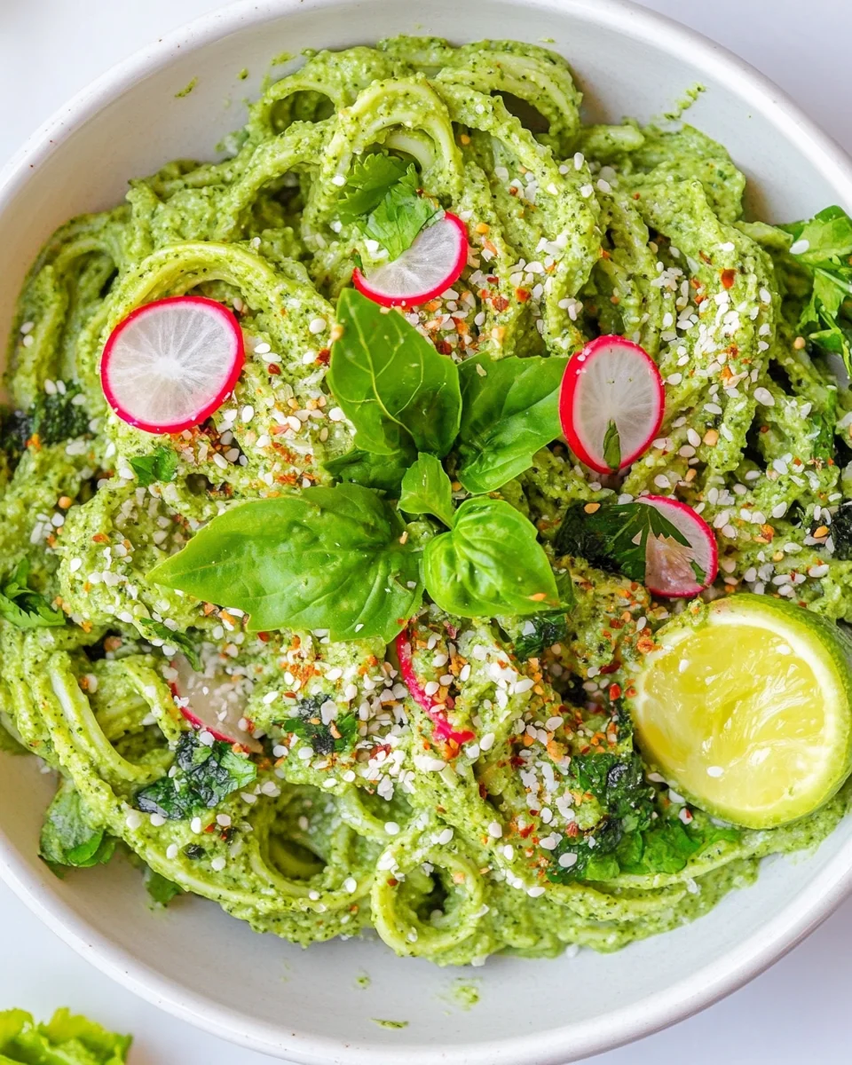 Creamy Green Tahini Noodles for a Fresh Weeknight Meal - additional image
