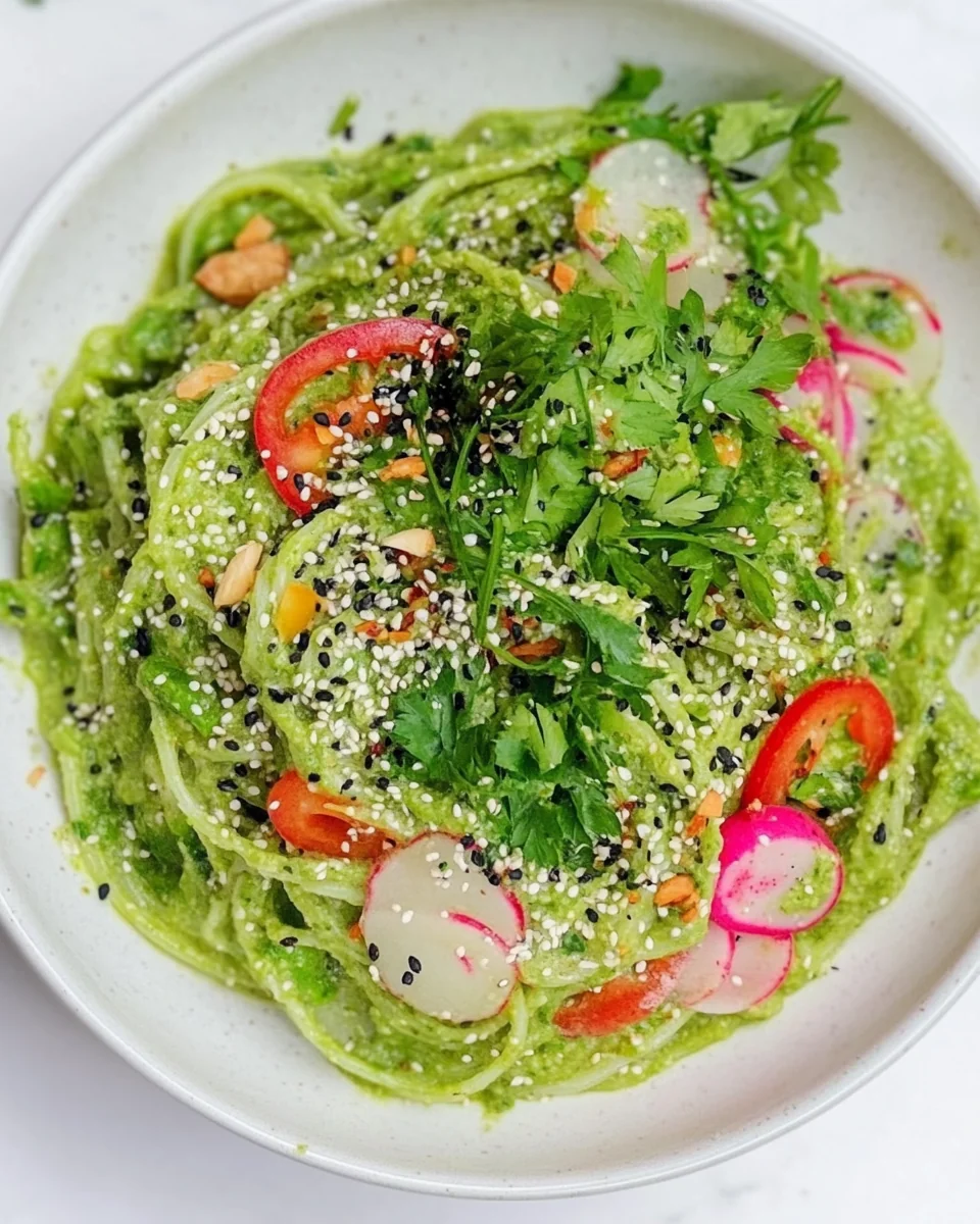 Creamy Green Tahini Noodles for a Fresh Weeknight Meal - additional image
