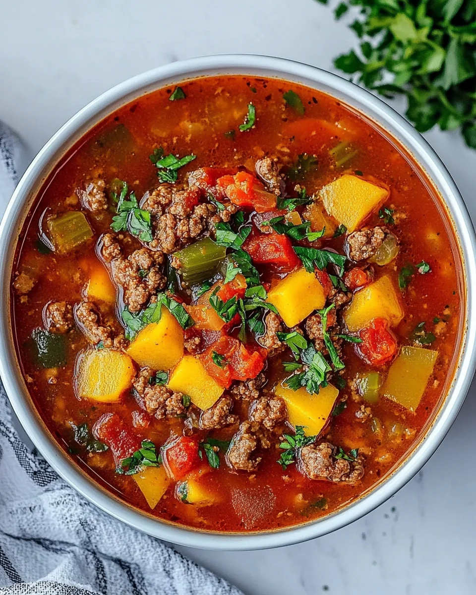 Simple Hearty Hamburger Soup Recipe - additional image