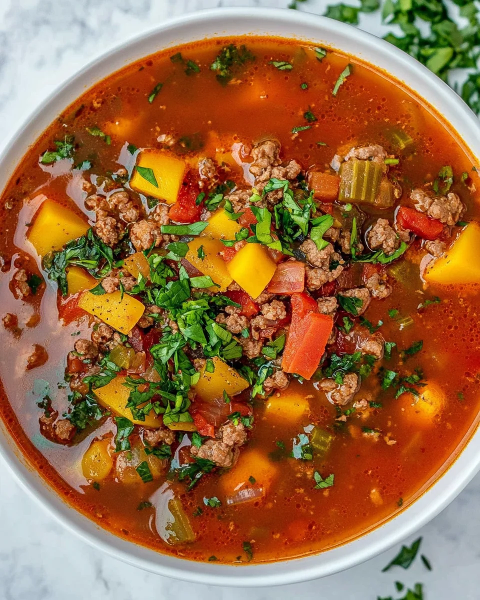 Simple Hearty Hamburger Soup Recipe - additional image