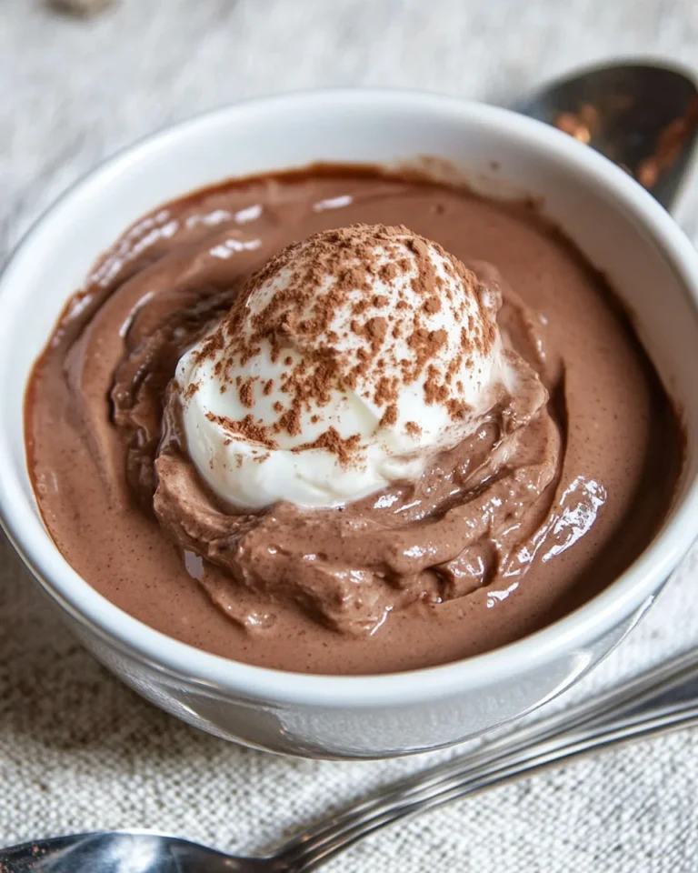 Creamy Chocolate Pudding With Hard Boiled Eggs