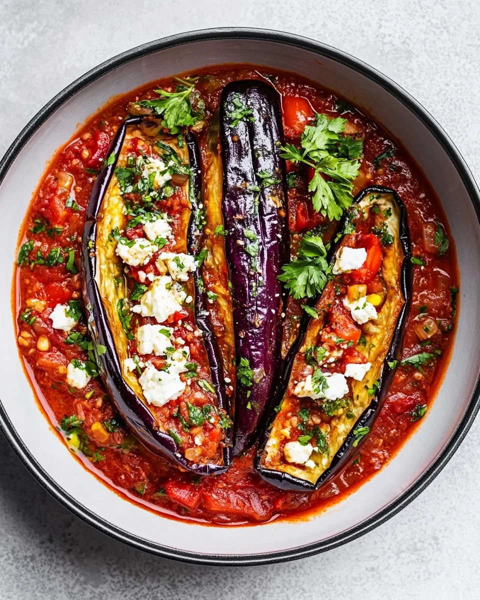Simple Harissa Aubergine with Fresh Tomato and Feta - additional image