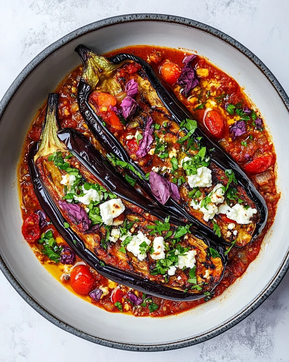 Simple Harissa Aubergine with Fresh Tomato and Feta - additional image