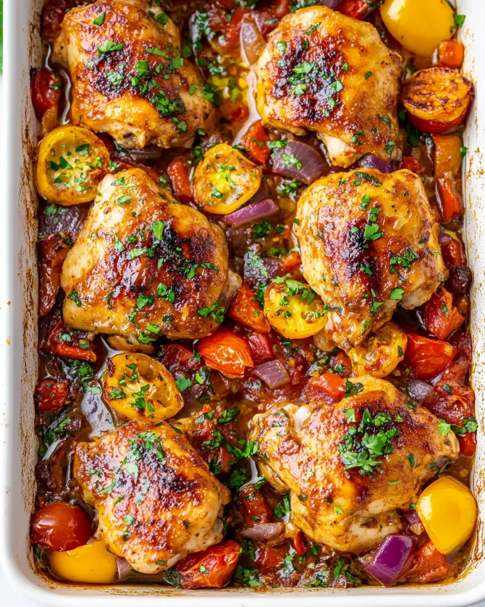 Simple Harissa Chicken Sheet Pan Dinner - additional image