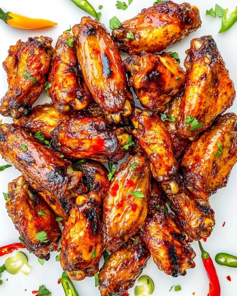 Savory Harissa Honey Chicken Wings