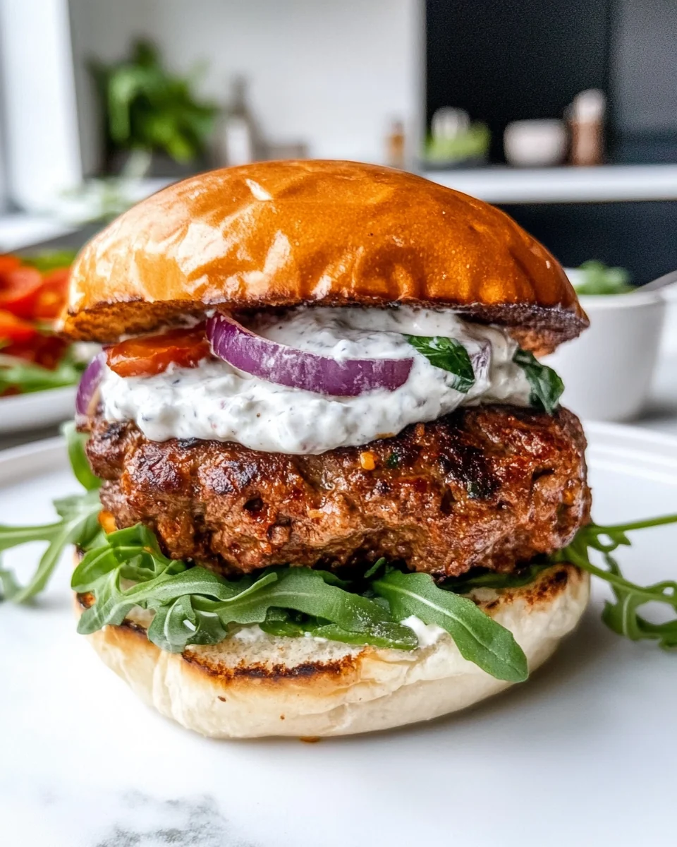 Perfect Homemade Harissa Lamb Burgers - additional image